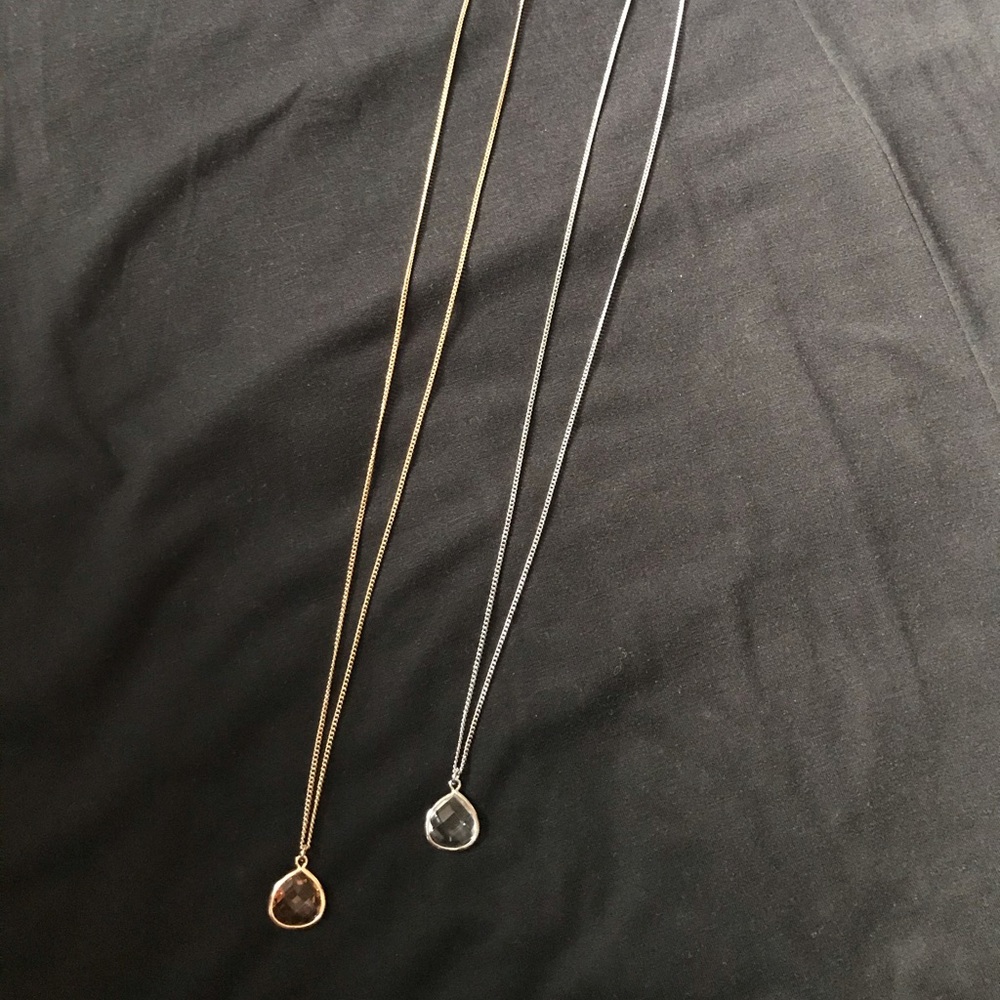 Express - Long Pendant Necklaces - Set of Two